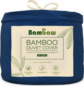 Bambaw Prevleka za odejo iz bambusa 135 x 200 cm - Blue Navy