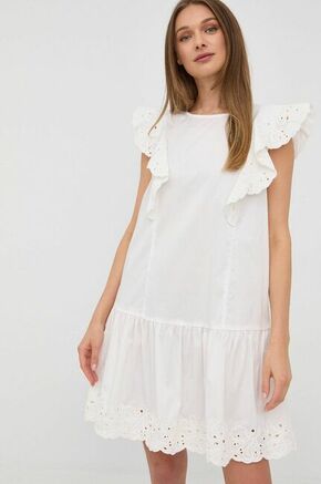 Obleka Marella bela barva - bela. Obleka iz kolekcije Marella. Raven model