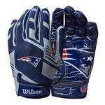 New England Patriots Wilson Stretch Fit Receivers Youth otroške rokavice
