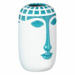 BigBuy Vaza 13 x 12 x 20 cm Keramika Modra Bela