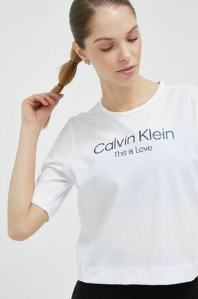 Kratka majica za vadbo Calvin Klein Performance Pride bela barva - bela. Kratka majica za vadbo iz kolekcije Calvin Klein Performance. Model izdelan iz materiala