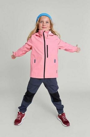 Otroška jakna Reima Suojala roza barva - roza. Otroška jakna iz kolekcije Reima. Prehoden model