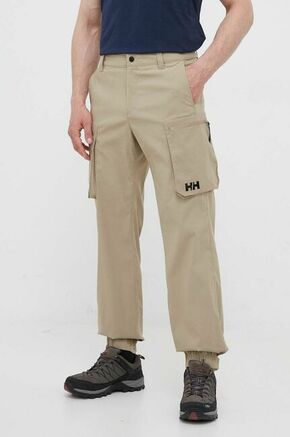 Outdooor hlače Helly Hansen Move QD 2.0 zelena barva - bež. Outdooor hlače iz kolekcije Helly Hansen. Model izdelan iz hitrosušečega materiala.