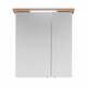 Bela stenska kopalniška omarica z ogledalom 60x72 cm Set 923 - Pelipal