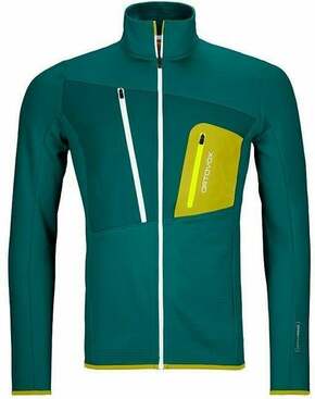 Ortovox Fleece Grid Jacket M Pacific Green S Pulover na prostem