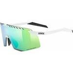 UVEX Pace Stage CV White Mat/Mirror Green Kolesarska očala