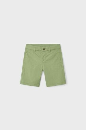 Otroške kratke hlače Mayoral zelena barva - zelena. Otroški kratke hlače iz kolekcije Mayoral. Model izdelan iz lahke tkanine.