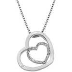 Hot Diamonds Srebrna ogrlica za srce, čudovito priložena DP691 (veriga, obesek) srebro 925/1000