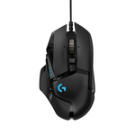 Logitech G502 Hero gaming miška, optični, brezžičen/žičen, 16000 dpi/25600 dpi, 40G, 1ms, 1000 Hz, beli/rdeči/črni