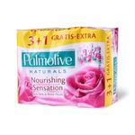 Palmolive Naturals Milk&amp;Rose toaletno milo, 90g, 3+1