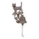 Stenski zvonec iz litega železa z motivom mačke Esschert Design