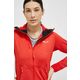 Športni pulover Salewa Agner Hybrid ženski, rdeča barva, s kapuco - rdeča. Športni pulover s kapuco iz kolekcije Salewa. Model z zapenjanjem na zadrgo, izdelan iz flis materiala.