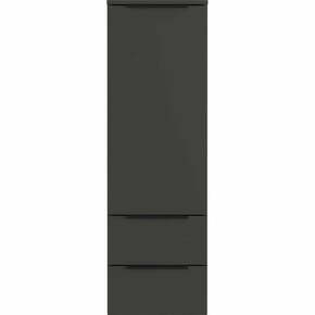 Antracitno siva visoka/stenska kopalniška omarica 36x111 cm Crandon – Germania