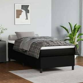 Greatstore Box spring posteljni okvir črn 80x200 cm umetno usnje