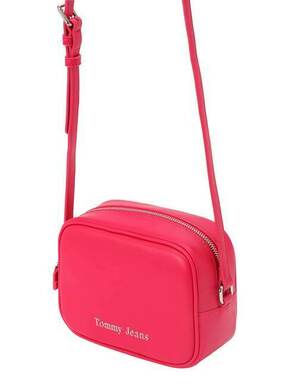 Torbica Tommy Jeans roza barva - roza. Majhna torbica iz kolekcije Tommy Jeans. Model na zapenjanje