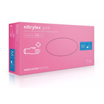 NITRYLEX PINK - Nitrilne rokavice (brez prahu), roza, 100 kosov, S