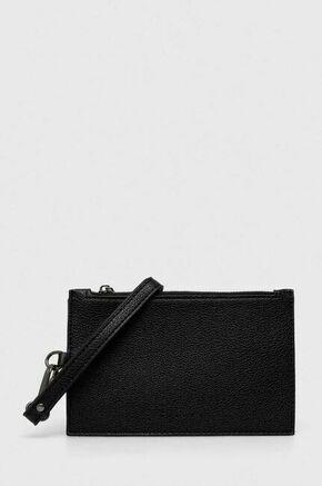 Torbica za okoli pasu Sisley črna barva - črna. Majhna torbica za okoli pasu iz kolekcije Sisley. Model na zapenjanje