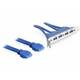 Delock DeLOCK 2x USB 3.0 na 4x USB 3.0-A adapter