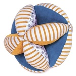 Aktivna žoga Doudou Textile z ropotuljico 15 cm