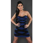 Amiatex Ženska obleka 77699, modra, UNIVERZáLNí