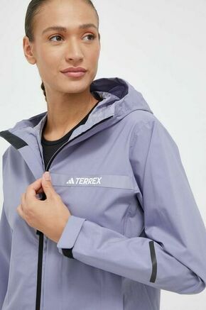 Vodoodporna jakna adidas TERREX Multi RAIN.RDY 2.5 L ženska - modra. Vodoodporna jakna iz kolekcije adidas TERREX. Prehoden model