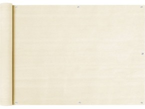 VIDAXL Balkonsko platno krem 75x300 cm HDPE