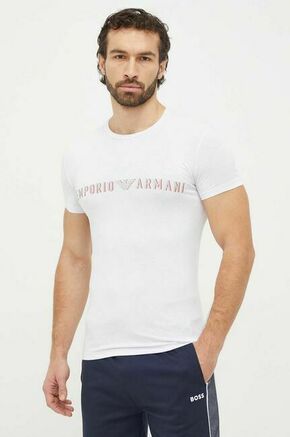 Majica lounge Emporio Armani Underwear bela barva - bela. Majica s kratkimi rokavi iz kolekcije Emporio Armani Underwear