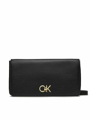 Calvin Klein Ročna torba Re-Lock Double Gusette K60K611336 Črna