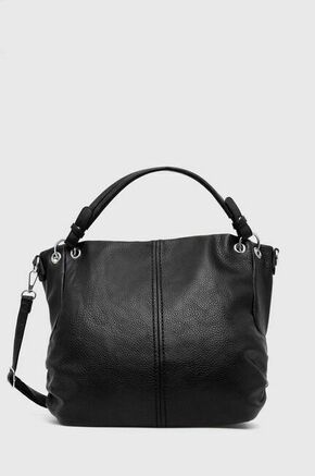 Torbica Answear Lab črna barva - črna. Velika nakupovalna torbica iz kolekcije Answear Lab. Model na zapenjanje