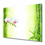 tulup.si Steklena podloga za rezanje Orchid in bambusa 60x52 cm