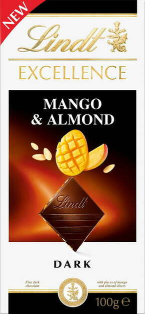 Lindt Excellence Mango &amp; mandelj - 100 g