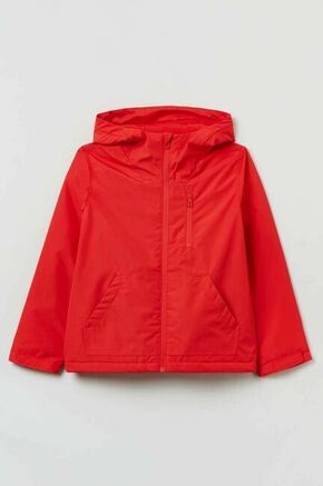 Otroška jakna OVS rdeča barva - rdeča. Otroški jakna iz kolekcije OVS. Delno podložen model