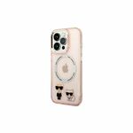 Etui za telefon Karl Lagerfeld iPhone 14 Pro 6,1" roza barva - roza. Etui za telefon iz kolekcije Karl Lagerfeld. Model izdelan iz plastike.