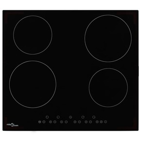 Keramična kuhalna plošča s 4 gorilniki na dotik 6000 W