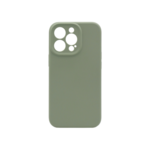 Silikonski ovitek (liquid silicone) za Apple iPhone 14 Pro, Sofit, sivo zelena