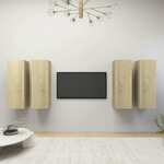 TV omarice 4 kosi sonoma hrast 30,5x30x90 cm iverna plošča