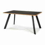 Jedilna miza s črno mizno ploščo 90x160 cm Duomo – Marckeric