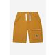 Otroške kratke hlače Timberland Bermuda Shorts rumena barva - rumena. Otroške kratke hlače iz kolekcije Timberland. Model izdelan iz gladke pletenine. Model iz mehke in na otip prijetne tkanine.