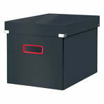 Siva škatla za shranjevanje Leitz Cosy Click &amp; Store, dolžina 32 cm