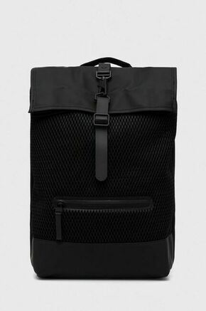 Nahrbtnik Rains 13340 Backpacks črna barva - črna. Nahrbtnik iz kolekcije Rains. Model izdelan iz kombinacije tekstila in sintetičnega materiala. Lahek in udoben model
