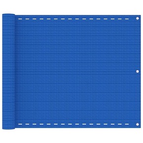 Vidaxl Balkonsko platno modro 75x500 cm HDPE