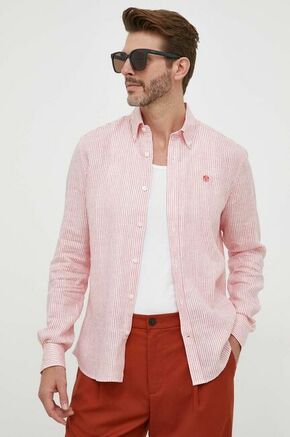 Lanena srajca North Sails roza barva - roza. Srajca iz kolekcije North Sails