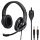 Hama HS-P300 slušalke, 3.5 mm, črna, 100dB/mW, mikrofon