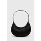 Torbica Liu Jo črna barva - črna. Majhna torbica iz kolekcije Liu Jo. Model na zapenjanje, izdelan iz kombinacije tekstilnega materiala in ekološkega usnja.