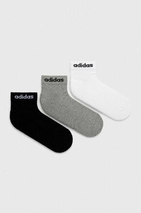 Adidas Unisex nizke nogavice Linear Ankle Socks Cushioned Socks 3 Pairs IC1304 Siva