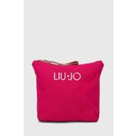 Kozmetična torbica Liu Jo roza barva - roza. Toaletna torbica iz kolekcije Liu Jo. Model izdelan iz tekstilnega materiala.