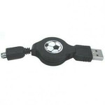 Logotip Kabel USB (1.1), USB A moški - 4-pinski moški, 0,7 m, zložljiv, črn, HIROSE