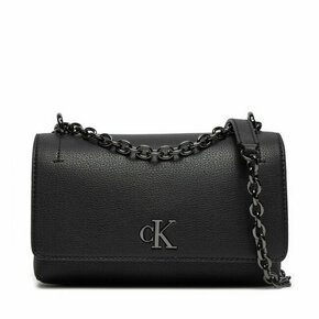 Ročna torba Calvin Klein Jeans Minimal Monogram Ew K60K612233 Črna