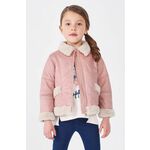 Otroška jakna Mayoral roza barva - roza. Otroški jakna iz kolekcije Mayoral. Prehoden model, izdelan iz gladke tkanine. Model iz izjemno udobne, zračne tkanine.