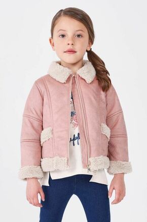 Otroška jakna Mayoral roza barva - roza. Otroški jakna iz kolekcije Mayoral. Prehoden model